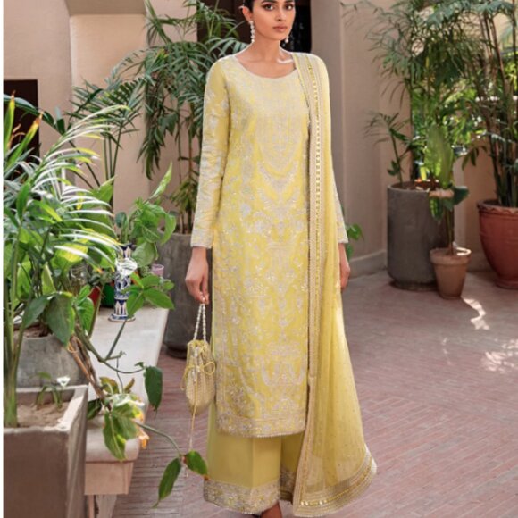 Faiza Saqlain “Ishmaal” Luxury Set • Size S • Pre-Loved Designer Pret - Picture 4 of 6